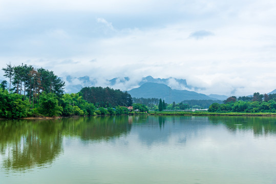 永康景区五指岩云雾缭绕