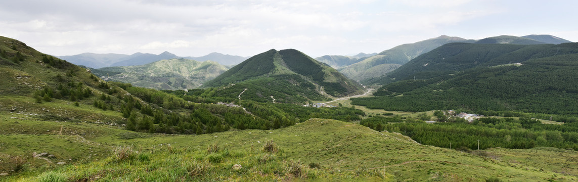 五台山金阁寺南山全景