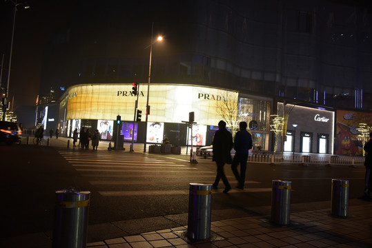 王府井步行街夜景