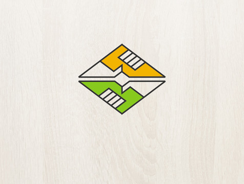 logo标志商标字体设计握手