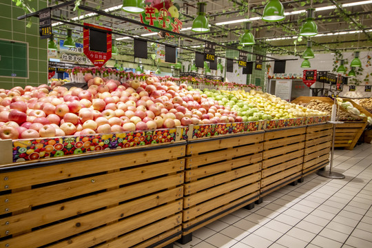 高清大超市水果柜
