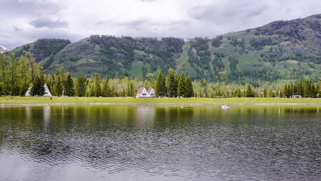 喀纳斯双湖风景