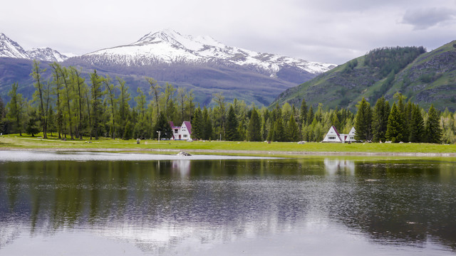 喀纳斯双湖风景
