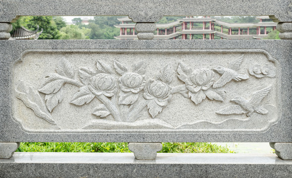 花鸟浮雕