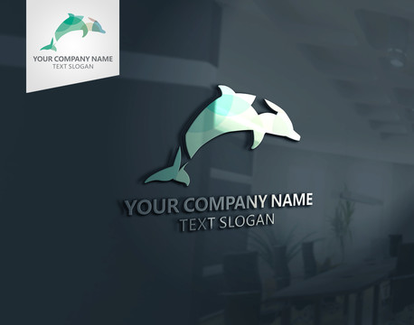 海豚商标logo