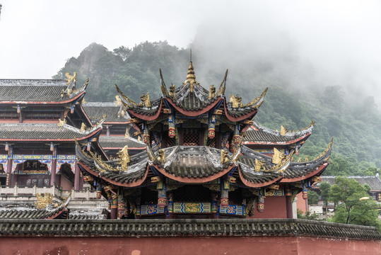 重庆綦江古剑山净音寺风光