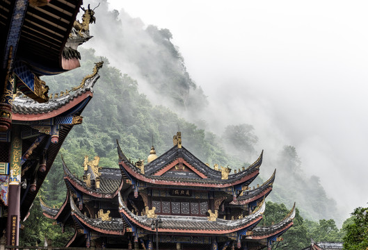 重庆綦江古剑山净音寺风光