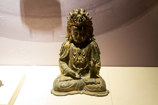 常州武进博物馆明代鎏金铜佛像