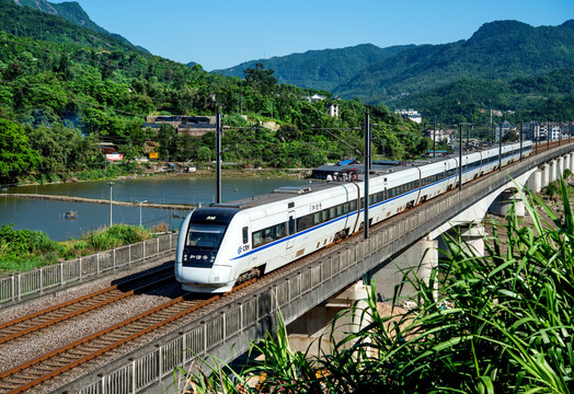 中国高铁和谐号CRH1A动车
