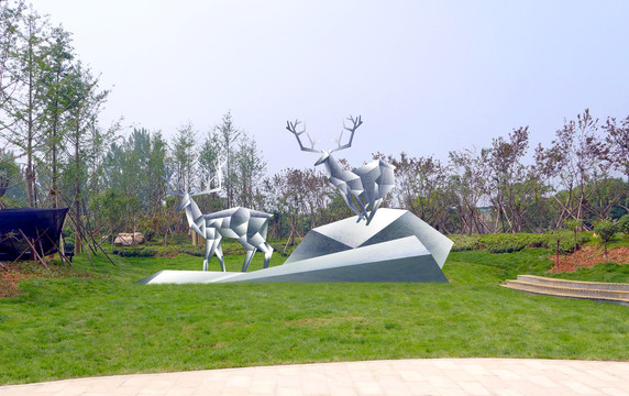 鹿景观雕塑