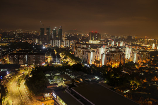 马来西亚城市夜景