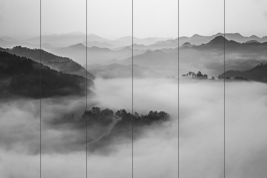 水墨山水画装饰画