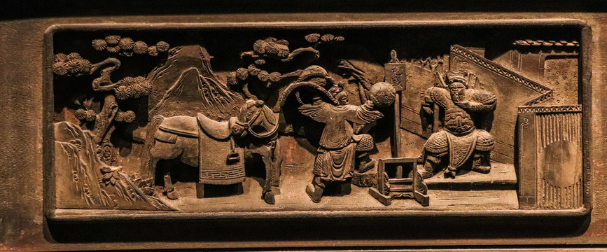 古代京剧戏曲浮雕