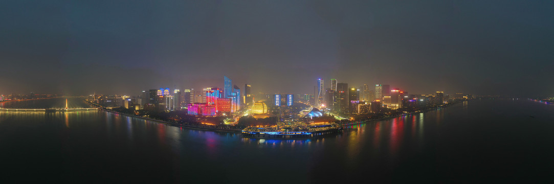 杭州市民中心夜景