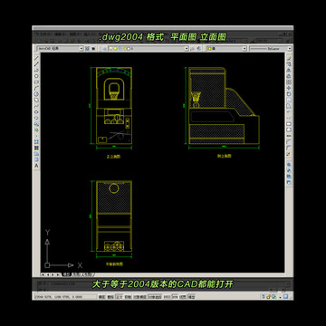 投篮机CAD平面图立面图