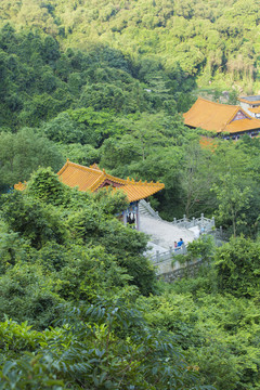 山谷中的观音寺庙