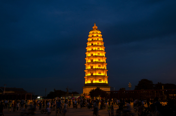 开元寺塔夜景