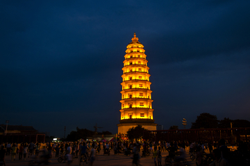 开元寺塔夜景