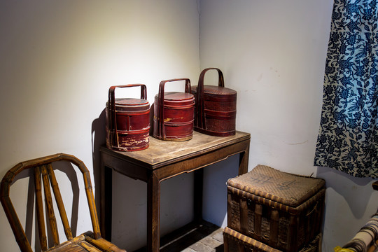 苏州丝绸博物馆蚕乡人家手提饭盒