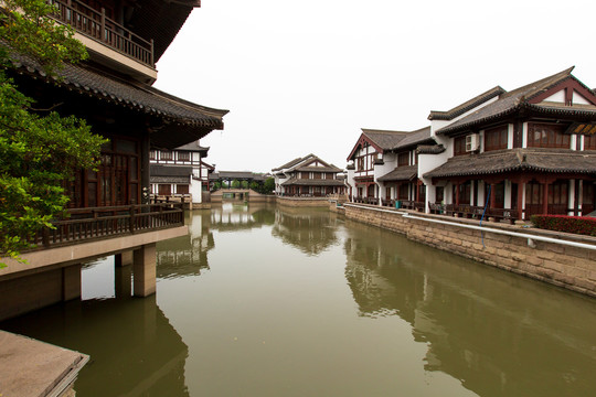 江苏常州淹城文化街建筑