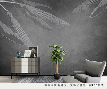 时光北欧风格壁画