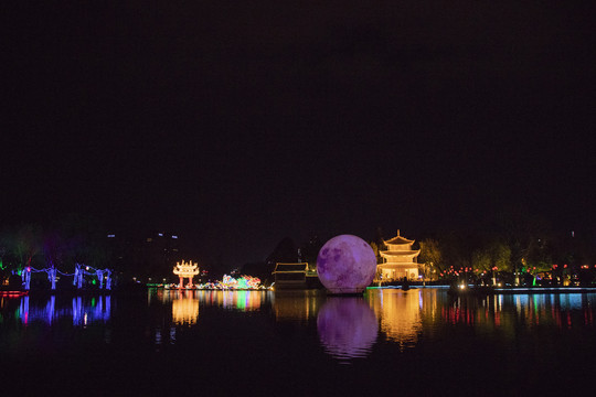 昆明大观楼夜景