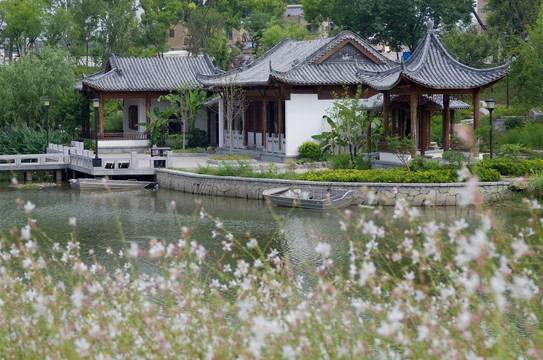 仿古建筑水榭