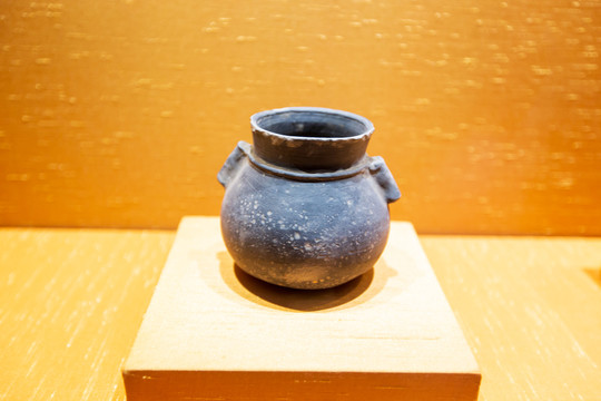 江苏苏州博物馆良渚文化双耳陶罐
