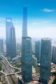 上海浦东建筑群