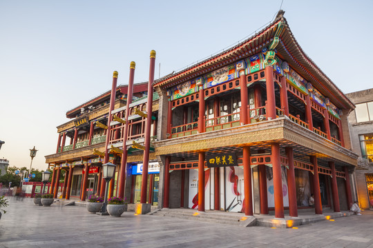 北京前门商业街建筑