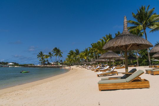 毛里求斯四季酒店的私人海滩