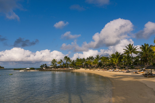 毛里求斯四季酒店的私人海滩