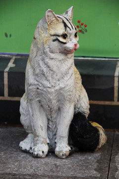 猫米浮雕