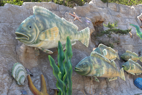 鱼类雕塑