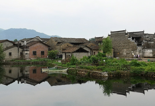 江西乐安流坑古村风景