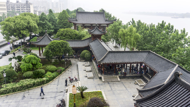 长沙杜甫江阁风景