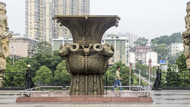 长沙四羊方尊雕塑