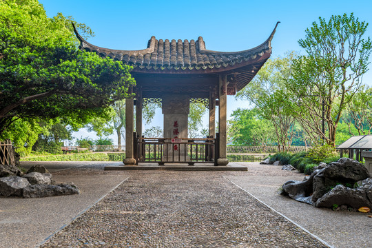 杭州西湖花港观鱼碑亭