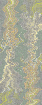 灰绿色现代简约抽象布纹地毯