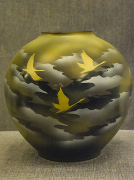 日本九谷烧瓷瓶