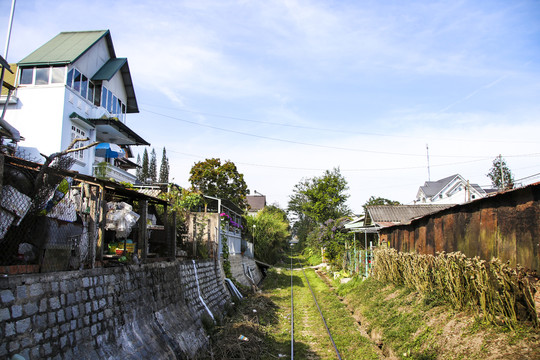 越南铁路沿线风光