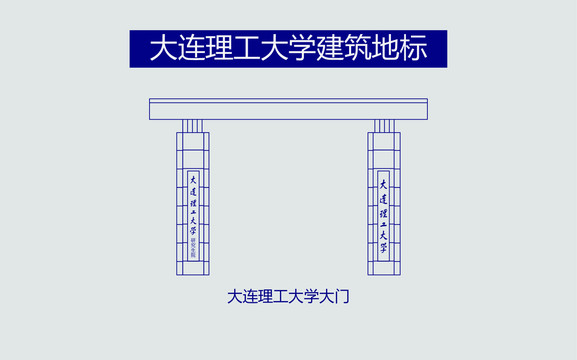 大连理工大学大门