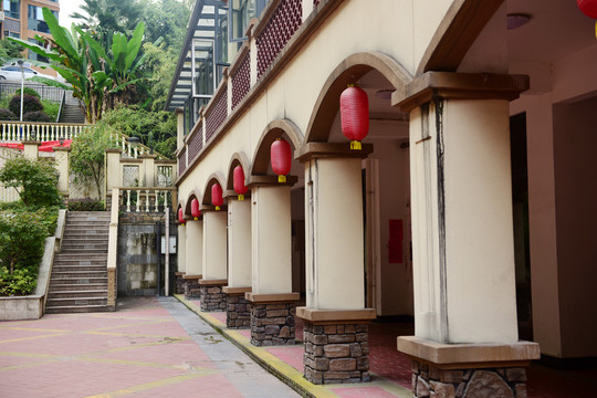 西班牙风情建筑高层住宅