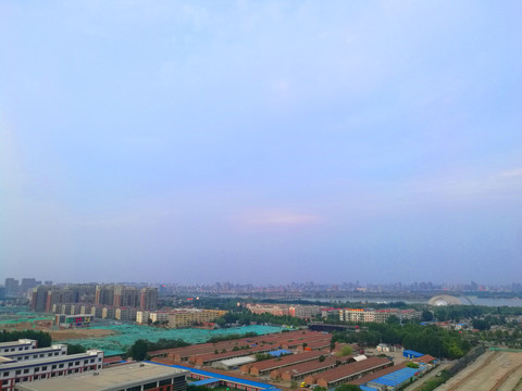 蓝天晚霞