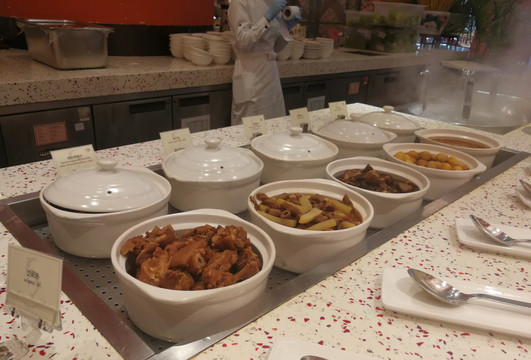 星级酒店自助餐区