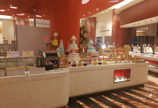 星级酒店自助餐区