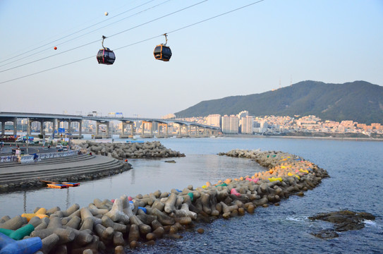 韩国釜山松岛天空步道