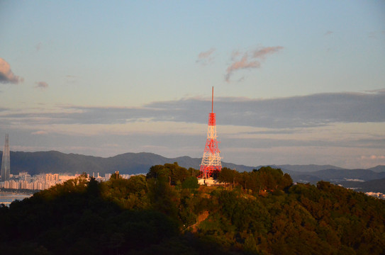 韩国首尔塔夜景