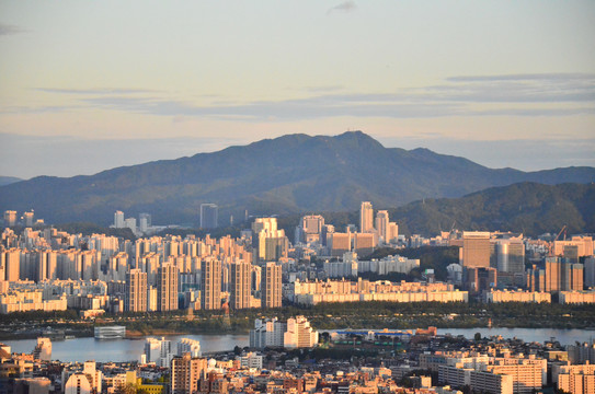 韩国首尔塔夜景