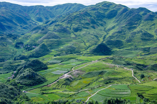 如画的山村